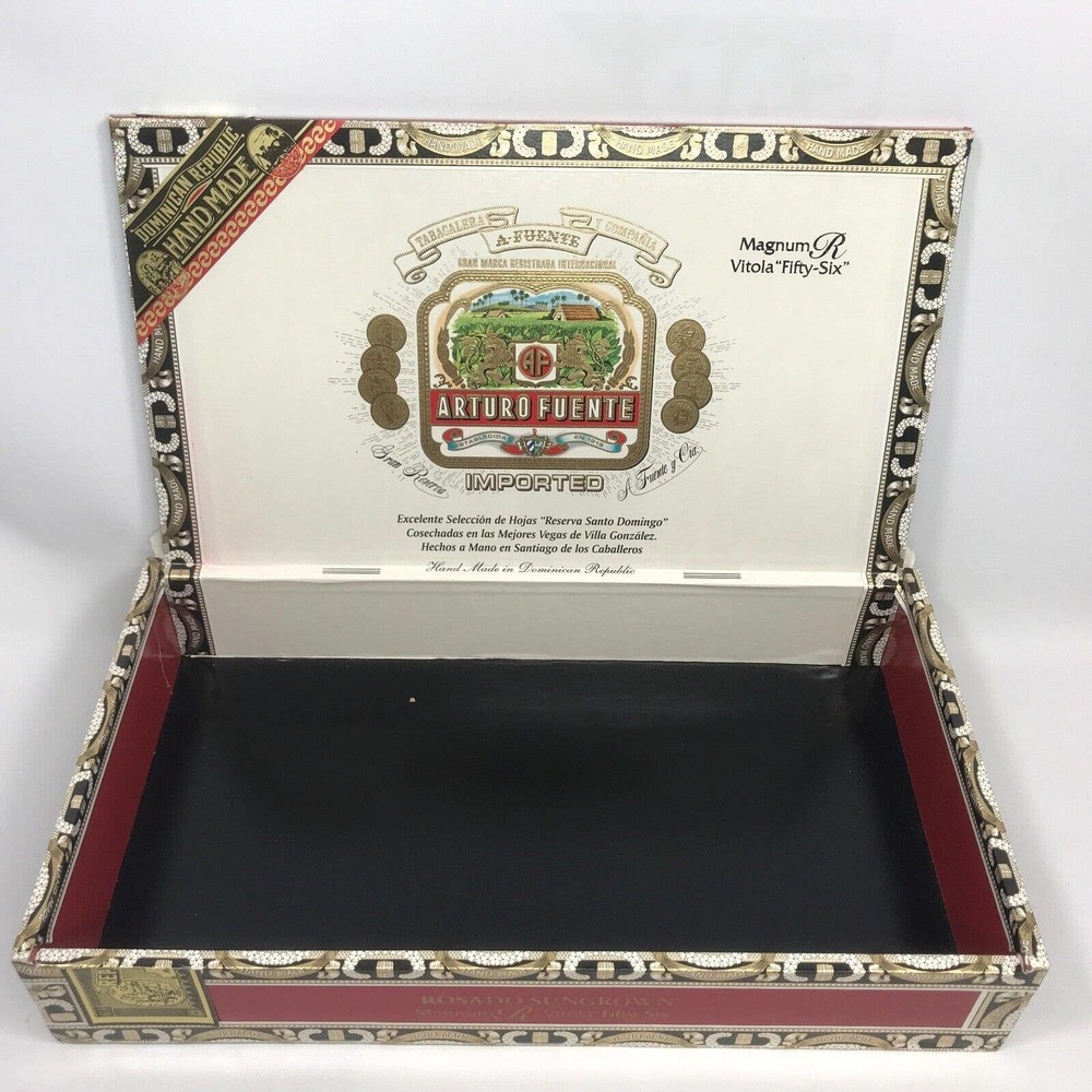 Arturo Fuente | Rosado Sungrown Magnun R Vitola "Fifty-Six" Cigar Box Empty
